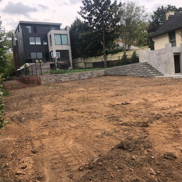 Terraced Walls, Block Shed/Deck, Thermal Flagstone Patio/Walk, & Yard Re-Grading