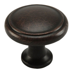 Cosmas - Cabinet Knob, 1-1/8" Diameter, Oil Rubbed Bronze, Set of 10 - Cabinet And Drawer Knobs
