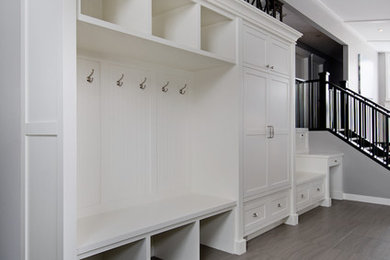 Large transitional entryway photo in Calgary