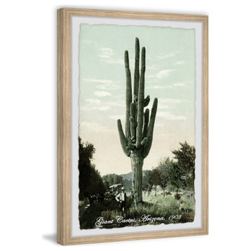 "Giant Cactus, Arizona 1902" Framed Painting Print, 12x18
