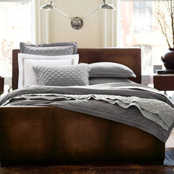 Turner Leather Bed - Beds