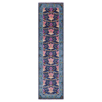 Runner Turkish Oushak Hand-Knotted Wool Rug 2' 7" X 10' 1" - Q15919