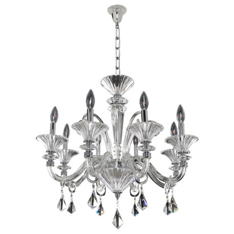 Chauvet 26.5"x28.5" 8-Light Transitional Chandelier by Allegri