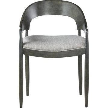 Side Chair UNIVERSAL BELMONT Silver Liner After Midnight Polyester