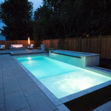 Contemporary backyard in Beaconsfield