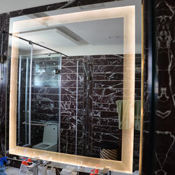 LinesOutlines 60inch by 60inch, Private Residence, Ahmedabad - Bathroom Mirrors