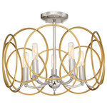 Minka Lavery - Chassell 5-Light Pendant/Semi-Flush Mount in Painted Honey Gold - Stylish and bold. Make an illuminating statement with this fixture. An ideal lighting fixture for your home.&nbsp