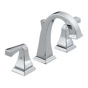 Delta Dryden Two Handle Widespread Bathroom Faucet, Chrome, 3551LF