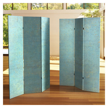6' Tall Double Sided Voice of the Sky Canvas Room Divider