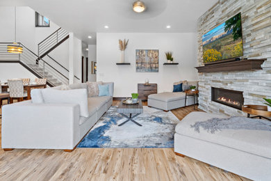 Living room - contemporary living room idea in Phoenix