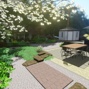 Un jardin d'inspiration zen