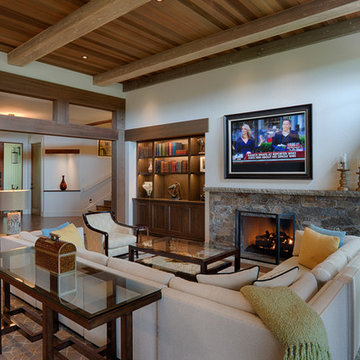 Hillside Remodel family room
