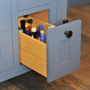 Example of a large trendy home design design in Hampshire