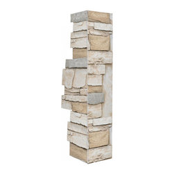 144-36-BRECKENRIDGE DEEP WIDE STACKED CORNER 36"H X 11"W X 1 1/4"D - Wall Panels