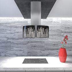 34&Prime; Murano New York LED Island Range Hood - Range Hoods And Vents