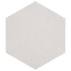 Klyda White 12.6  x 14.5  Hexagon Porcelain Floor and Wall Tile (10.51 sqft)