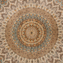 Oriental Kashmir Silk Carpet - Area Rugs