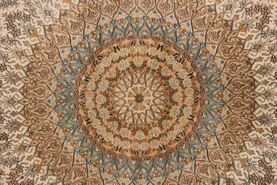 Oriental Kashmir Silk Carpet
