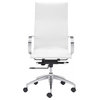Modern Slide High Back Management Office Chair, White