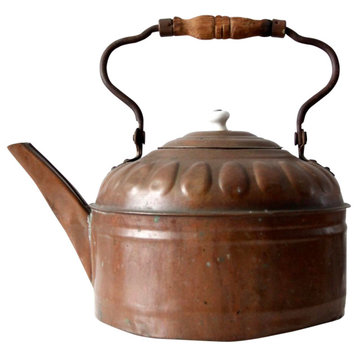 Consigned, Antique Copper Tea Kettle