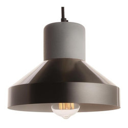 Cement Wood Lamp Large240 - Kitchen Island Lighting