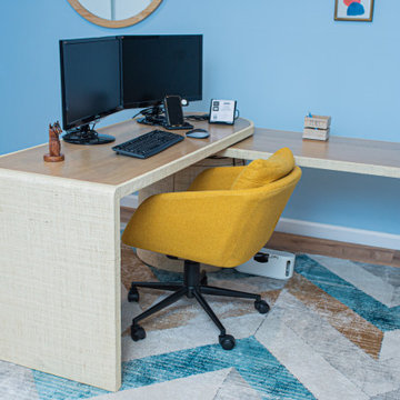 Mid-Century Modern Office With Personality