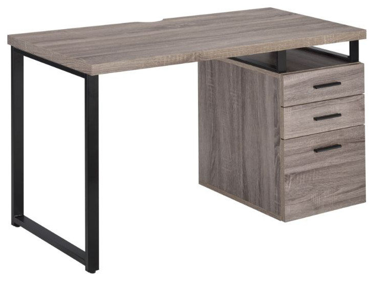 Acme Coy Desk Gray Oak