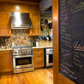 Kitchen photos with logo embedded
