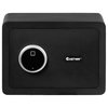 Costway Fingerprint Safety Box/Security Box with Inner LED Light in Black