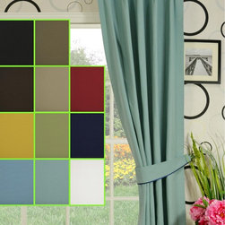 Moonbay Plain Versatile Pleat Cotton Curtains - Curtains