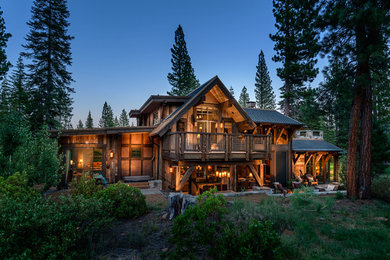 Inspiration for a rustic exterior home remodel in Sacramento