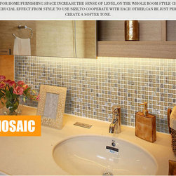 New design glass tile-- nature shell in the chips - Products