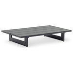 Meridian Furniture - Maldives Outdoor Patio Coffee Table, Grey - Create your own custom contemporary look on the deck or porch with the addition of this Maldives outdoor patio coffee table. Part of a large collection that lets you mix and match modular pieces to get the look you crave most, this table is made from dark grey aluminum, so it's sturdy, tough, and ready to face the elements with impeccable beauty, season in and season out. Shop the contemporary pieces in this collection to create the outdoor entertaining area of your dreams.