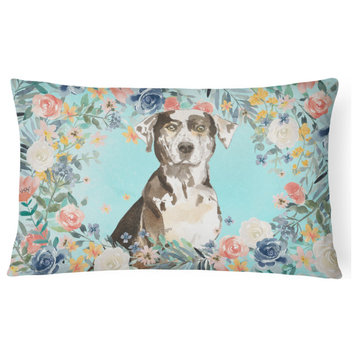 Catahoula Leopard Dog Canvas Fabric Decorative Pillow