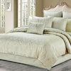 Luxury Damask 6-Piece Comforter Set, Helia, Queen