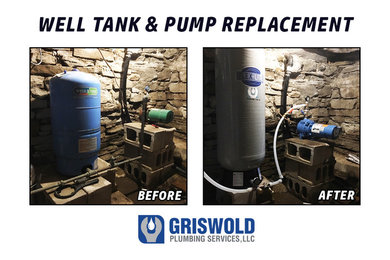 Well Pump & Tank Replacement Before & After