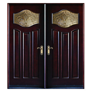 Exterior Front Entry Double Wood Door Valencia 30 X80 X2 Left