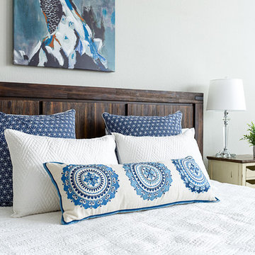 Combo Staging using Staging Dallas inventory, some homeowner furniture