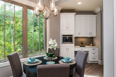 Example of a transitional kitchen design in Charlotte