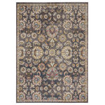Nourison - Nourison Juniper Colorful Charcoal Multi 4' x 6' Area Rug - Bring a bouquet of beauty into your home with this delightful Juniper area rug filled with an all-over design of blossoms. Its Persian garden-inspired design, blooming with multi-color transitional tones, is made chic and contemporary with a warm charcoal background. Enjoy this garden of delights in your bedroom or family room, living room, dining room, entryway or home office.