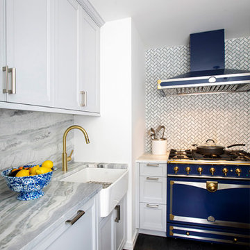 NYC White Kitchen | Rutt Cabinetry | MCK+B