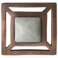 Evans Drawer Pulls in Copper, Malachite