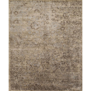 Dune Hand Knotted Viscose from Bamboo Mirage Area Rug by Loloi, 2'0"x3'0"