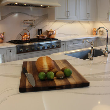 Face framed, solid wood painted kitchen remodeling. Thornhill 2019