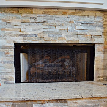 Johns Creek, GA - 2 Bathrooms and Fireplace Surround