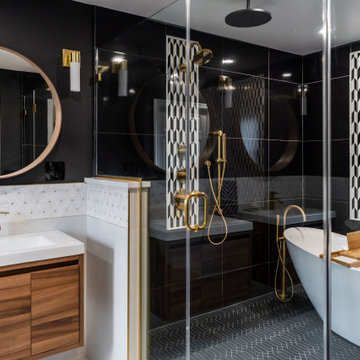 Glamorous Hotel Inspired Master Bathroom