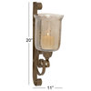 Traditional Brown Metal Wall Sconce 23819