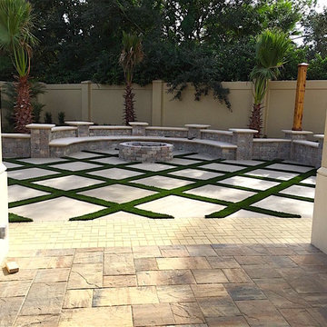 Dellagio synthetic turf at Fire Pit area