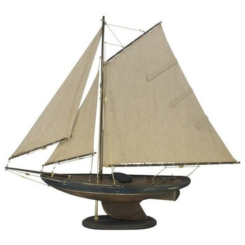 Rustic Newport Sloop Limited, Wooden Sailboat Decoration, 30"