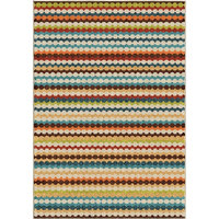 Orian Rugs Indoor/Outdoor Stripes Multi Area Rug (7'8" x 10'10")